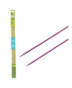 Прямые вязальные спицы Pony COLOUR, 35 см, алюминиевые, 2 шт., Размер: 2.00 мм., Длина: 35