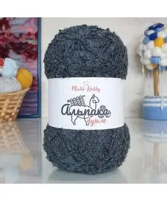 Альпака букле M&H, Цвет: 2303 (т. серый)