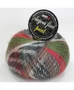 Angora Fine Print, Цвет: 72 красн/сер/зел