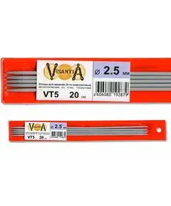 Спицы Visantia 5-ти компл. VT5 металл со спец.покрытием 20 см, Размер: 2.50 мм., Длина: 20