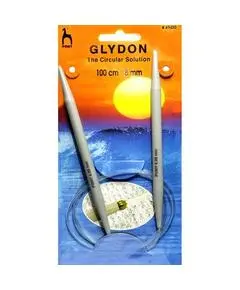Спицы круговые пластиковые 100 см. GLYDON, Pony, Размер: 8.00 мм., Длина: 100