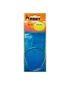 Спицы круговые 120 см, алюмин/пластик, Pony, Размер: 2.50 мм., Длина: 120