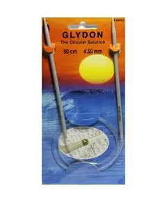 Спицы круговые пластиковые 80 см. GLYDON, Pony, Размер: 4.50 мм., Длина: 80