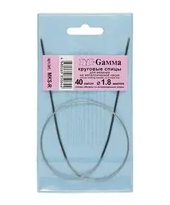 Спицы круговые MKS 40 см. "Gamma", Размер: 1.80 мм., Длина: 40