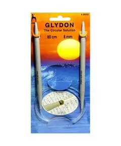 Спицы круговые пластиковые 80 см. GLYDON, Pony, Размер: 8.00 мм., Длина: 80