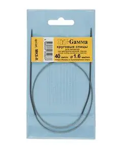 Спицы круговые MKS 40 см. "Gamma", Размер: 1.60 мм., Длина: 40