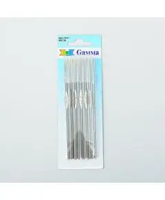 Крючки "Gamma" MCH металл 12 см, 12 шт блистер "Gamma", Размер: 1.30 мм., Длина: 12