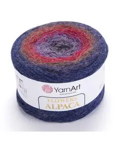 Flowers alpaca, Цвет: 439 принт