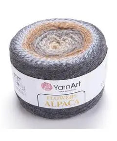 Flowers alpaca, Цвет: 440 принт