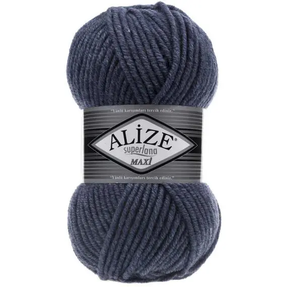 Alize Superlana Maxi - 203 джинс меланж, Цвет: 203 джинс меланж