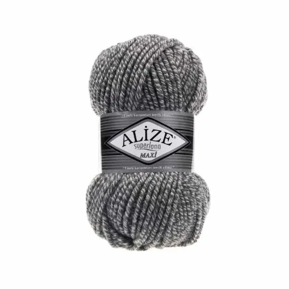 Alize Superlana Maxi - 800 антрацит меланж, Цвет: 800 антрацит меланж