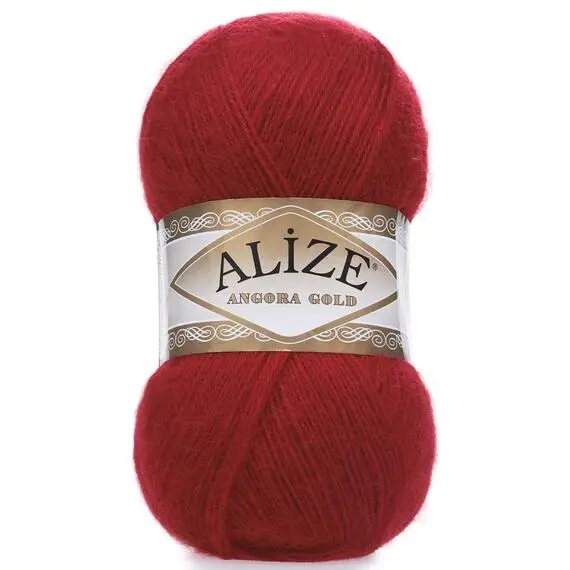 Alize Angora Gold - 106 красный, Цвет: 106 красный