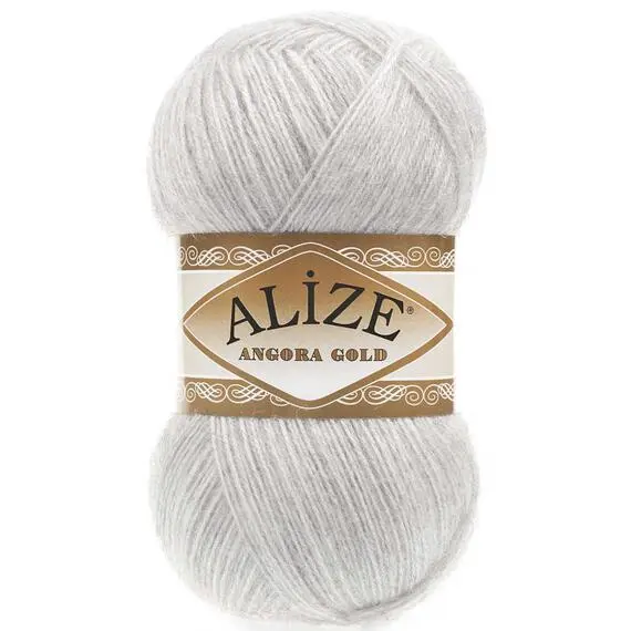 Alize Angora Gold - 208 светло-серый меланж, Цвет: 208 светло-серый меланж