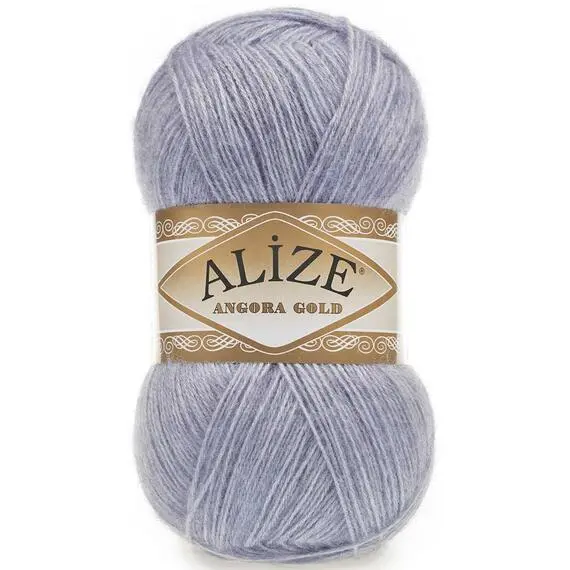 Alize Angora Gold - 221 светло-джинсовый меланж, Цвет: 221 светло-джинсовый меланж