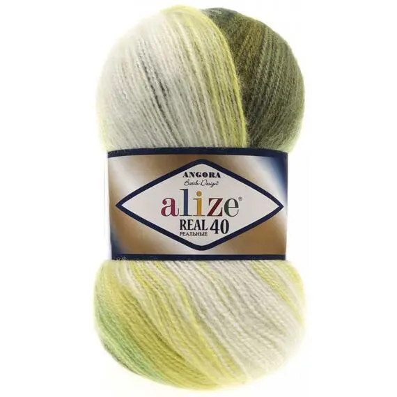 Alize Angora Real 40 batik - 1593 фисташ/зелен, Цвет: 1593 фисташ/зелен