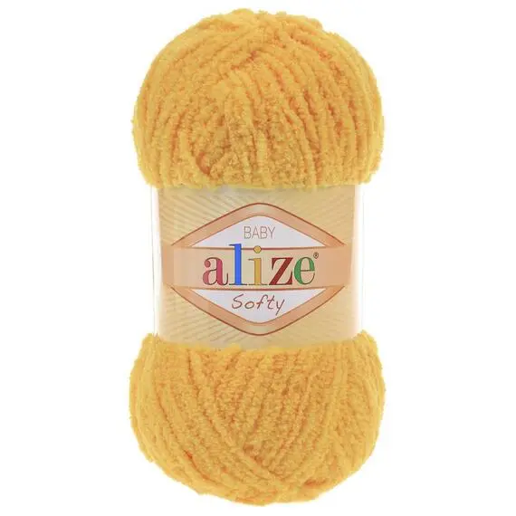 Alize Softy - 216 желтый, Цвет: 216 желтый