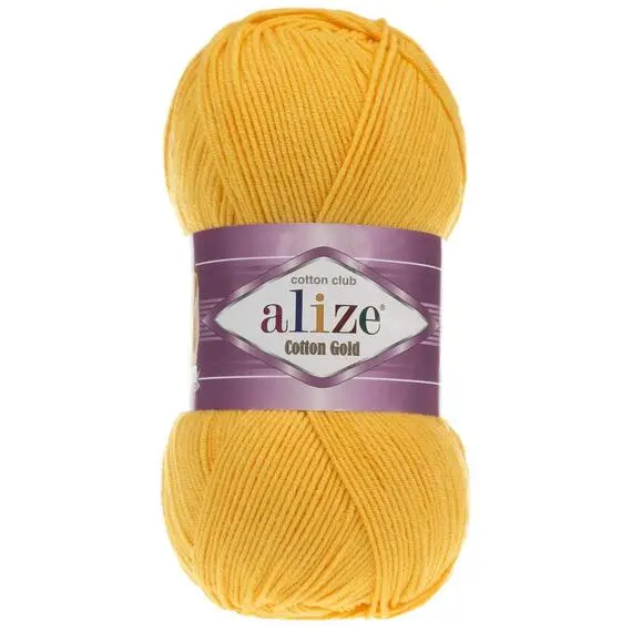 Alize Cotton Gold - 216 тем.желтый, Цвет: 216 тем.желтый
