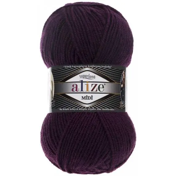 Alize Superlana Midi - 111 сливовый, Цвет: 111 сливовый