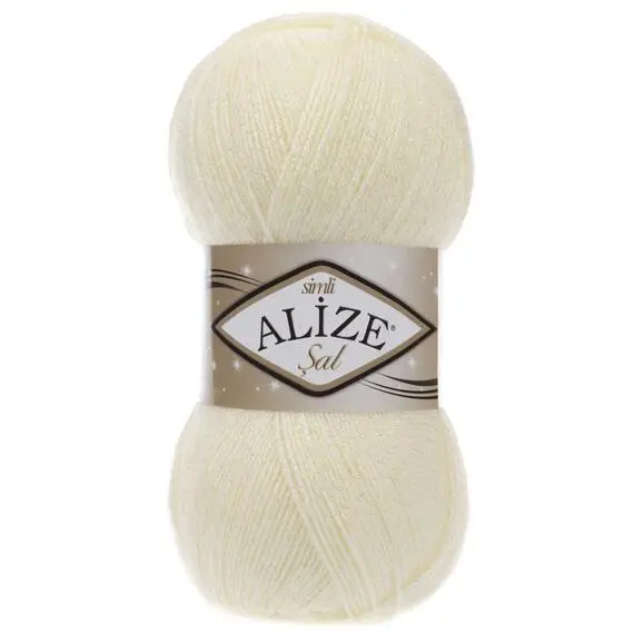Alize Sal simli - 01 крем, Цвет: 01 крем