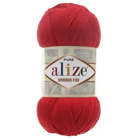 Alize Bamboo fine - 56 красный, Цвет: 56 красный