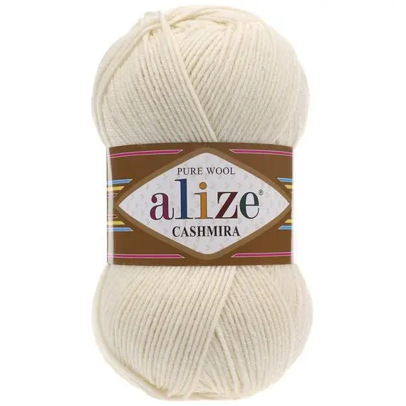 Alize Cashmira - 01 кремовый, Цвет: 01 кремовый
