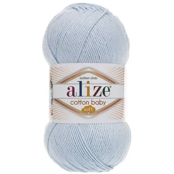 Alize Cotton Baby soft - 183 св.голубой, Цвет: 183 св.голубой