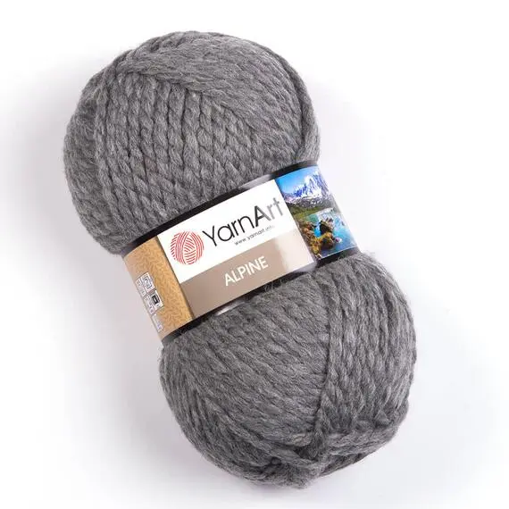Yarnart Alpine - 344 темно-серый, Цвет: 344 темно-серый