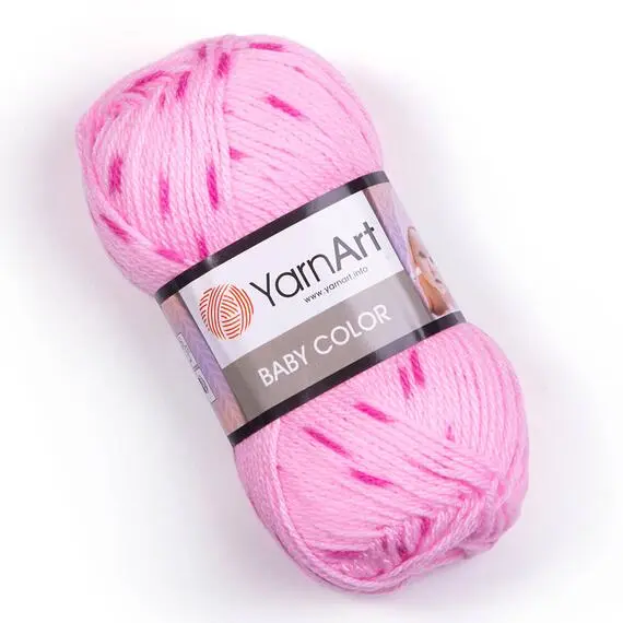 Yarnart Baby color - 0266 розовый, Цвет: 0266 розовый