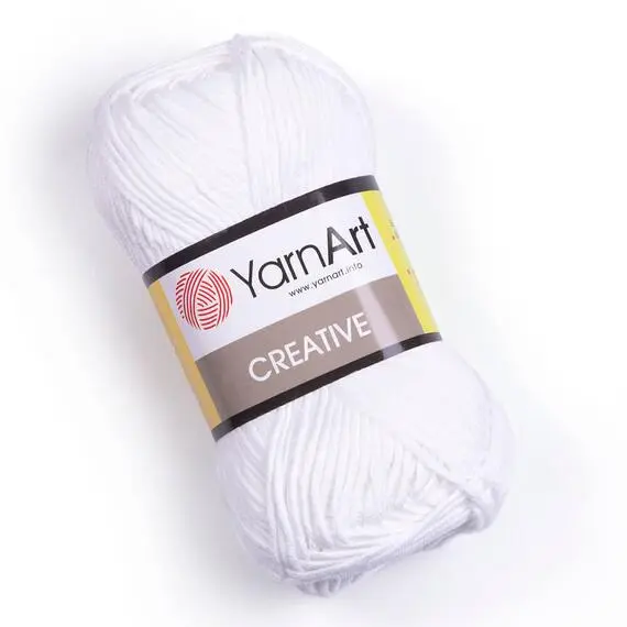 Yarnart Creative - 220 белый, Цвет: 220 белый