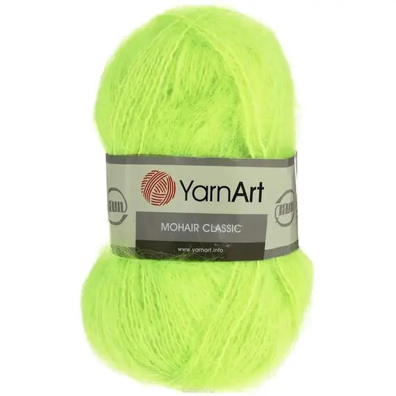 Yarnart Mohair classic - 151 жёлто-зеленый, Цвет: 151 жёлто-зеленый
