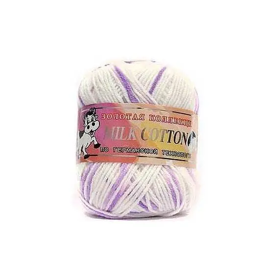 Color City Милк коттон - 040 бел/сирень, Цвет: 040 бел/сирень