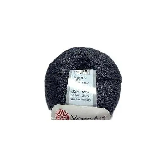 Yarnart Silky wool - 335 черный, Цвет: 335 черный