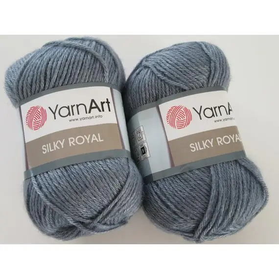 Yarnart Silk royal - 431 серо-голубой, Цвет: 431 серо-голубой