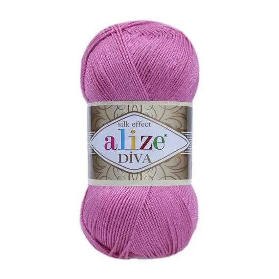 Alize Diva - 178 ярко-розовый, Цвет: 178 ярко-розовый