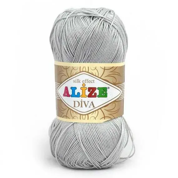 Alize Diva - 168 светло-серый, Цвет: 168 светло-серый