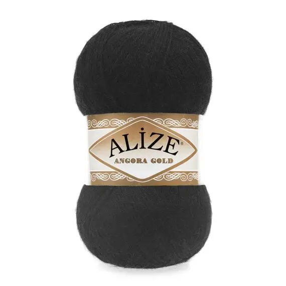 Alize Angora Gold - 60 черный, Цвет: 60 черный