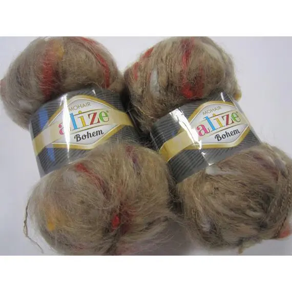 Alize Mohair Classic Bohem - 5220 бежевый, Цвет: 5220 бежевый