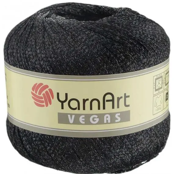 Yarnart Vegas - 43 черный, Цвет: 43 черный