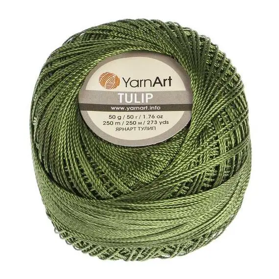Yarnart Tulip - 423 защитный, Цвет: 423 защитный