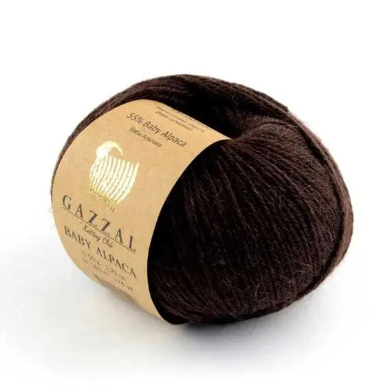 Gazzal Baby Alpaca - 46004 тем.шоколад, Цвет: 46004 тем.шоколад