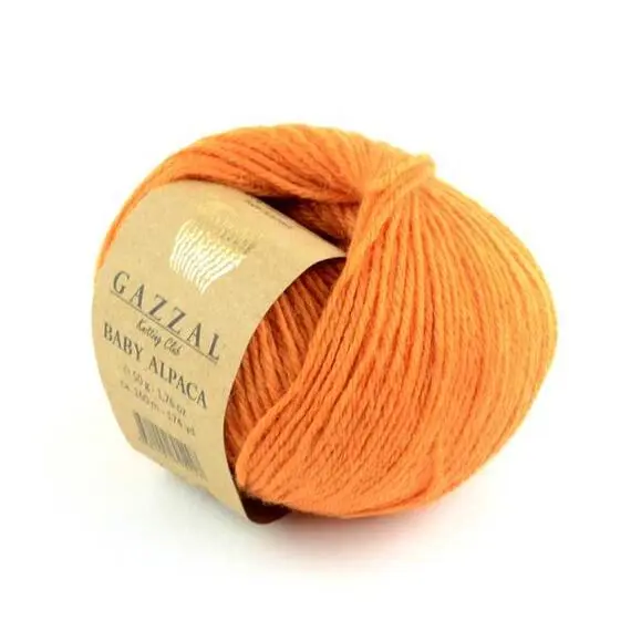 Gazzal Baby Alpaca - 46008 оранжевый, Цвет: 46008 оранжевый