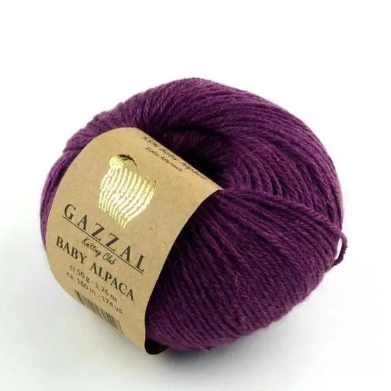 Gazzal Baby Alpaca - 46009 фиолетовый, Цвет: 46009 фиолетовый