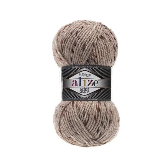 Alize Superlana Midi Mosaic - 5019 крем, Цвет: 5019 крем