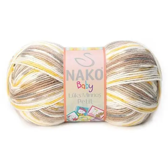 Nako Luks minnos petit - 81309 беж/бел, Цвет: 81309 беж/бел