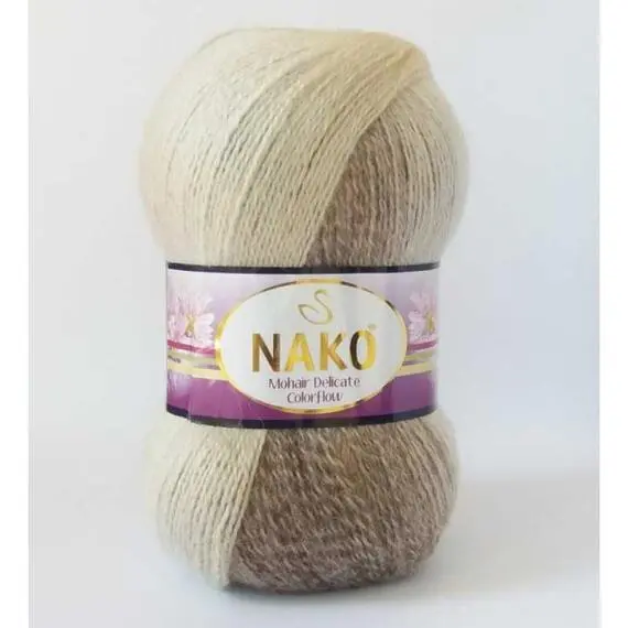 Nako Mohair delicate colorflow - 28087 песочный, Цвет: 28087 песочный