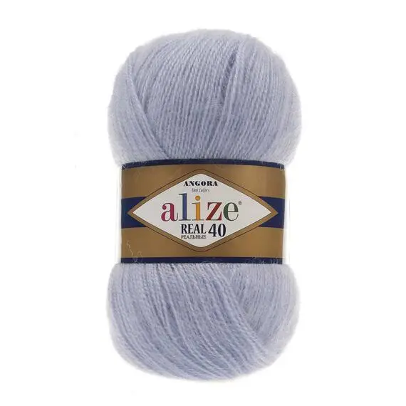 Alize Angora Real 40 - 51 серо-голубой, Цвет: 51 серо-голубой