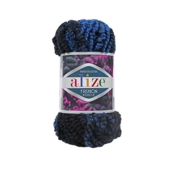 Alize Fashion Boucle - 5569 черн/синий, Цвет: 5569 черн/синий