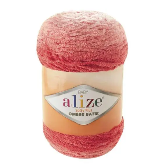 Alize Softy plus Ombre batik - 7284 яр.коралл, Цвет: 7284 яр.коралл