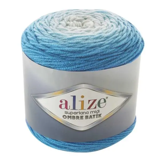 Alize Superlana Midi Ombre batik - 7275 бирюзовый, Цвет: 7275 бирюзовый