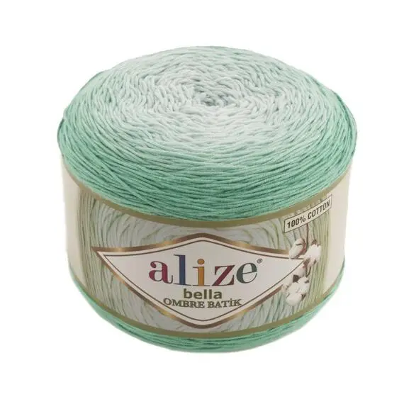 Alize Bella Ombre batik - 7408 св.салат, Цвет: 7408 св.салат